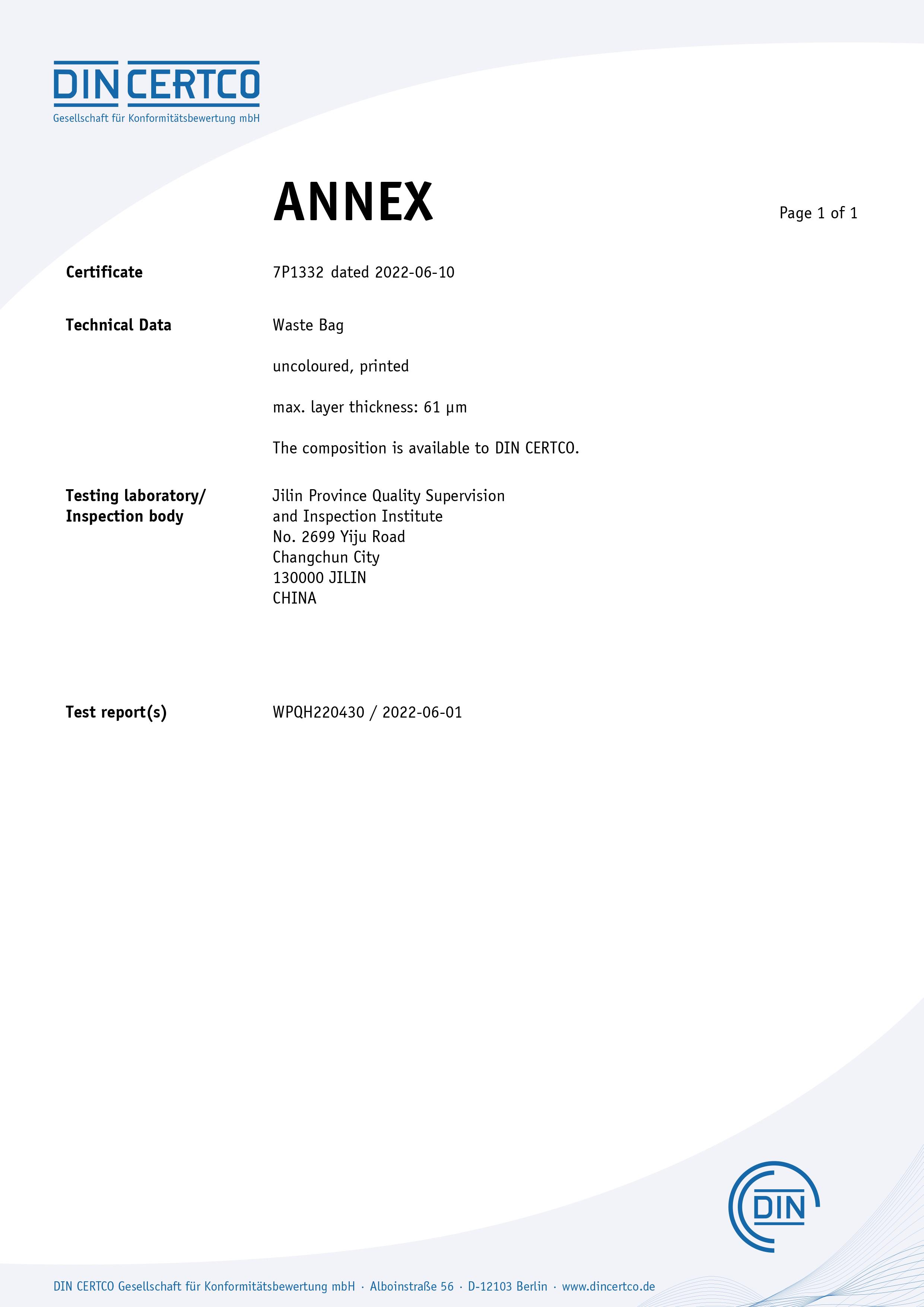 垃圾袋歐盟豆苗DIN_CERTCO認(rèn)證(圖2)