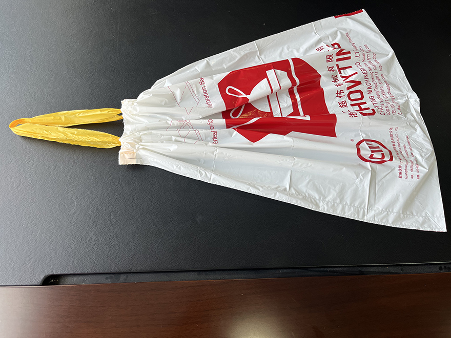 可降解拉繩束口手提袋（抽繩承重更強）