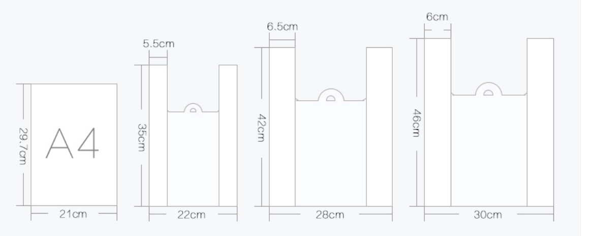 塑料袋的常用尺寸和場景